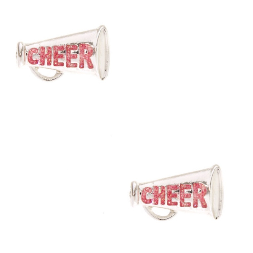 Cheer Megaphone Stud Earrings